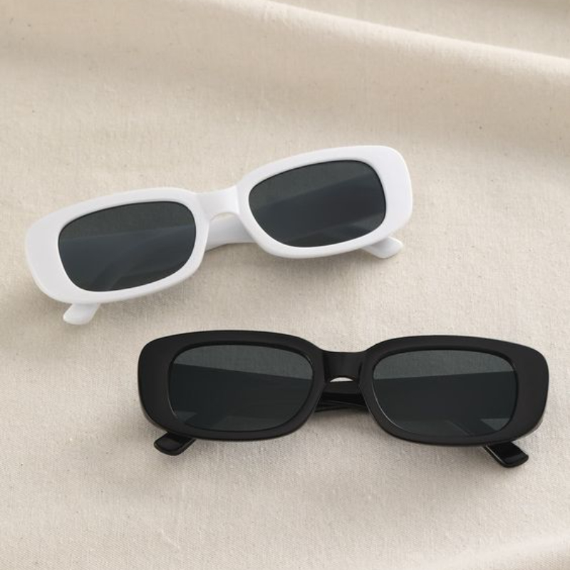 2/3pcs Retro Style Small Square Frame Sunglasses, Trendy Sports Sunglasses,  For Boy Girl Teens Holiday Outdoor Decors