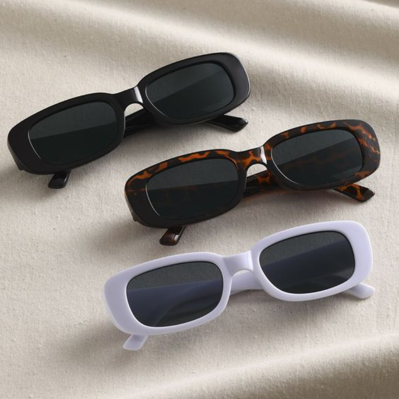 2/3pcs Retro Style Small Square Frame Sunglasses, Trendy Sports Sunglasses,  For Boy Girl Teens Holiday Outdoor Decors