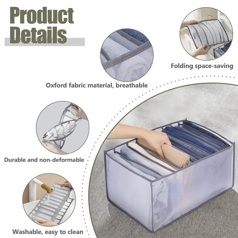 Wardrobe Clothes Organizer Drawer Underwear Sorting Bag Temu