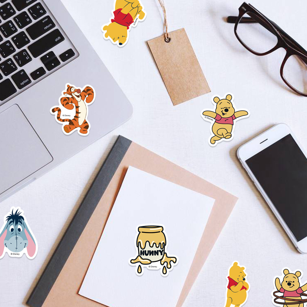 Winnie the Pooh Stickers Vinyl Sticker for Laptop, Scrapbook, Phone,  Luggage, Journal, Party Decoration Assorted Stickers 
