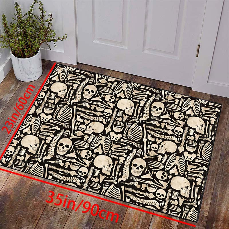 2'x10' Extra Long Runner Rugs, Laundry Room Rug, Oriental Hallway Rug  Runner Kitchen Mat, Soft Non Slip Machine Washable Gothic Halloween Day Of  The Dead Stair Carpet Runner For Hall Living Room