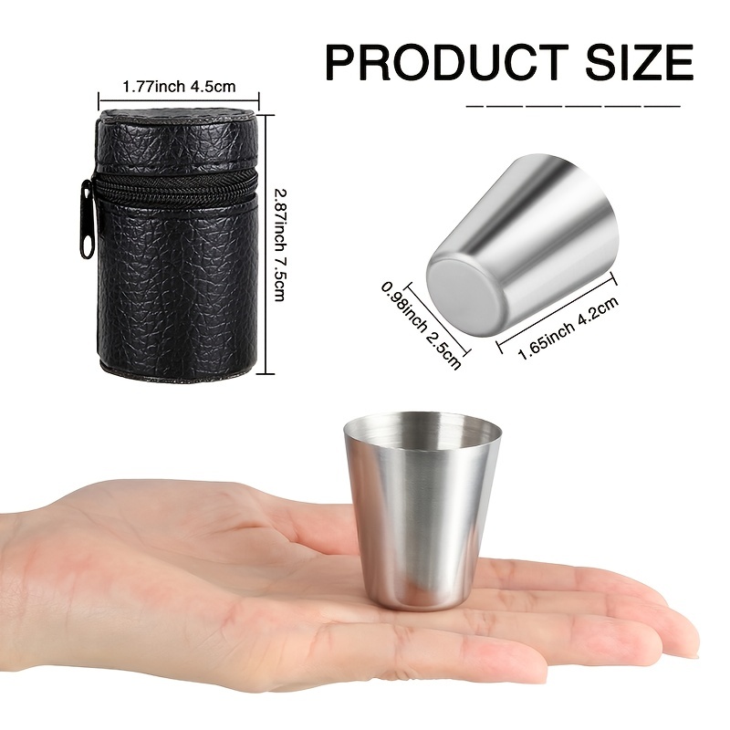 2.5 Oz. Metal Shot Glasses 