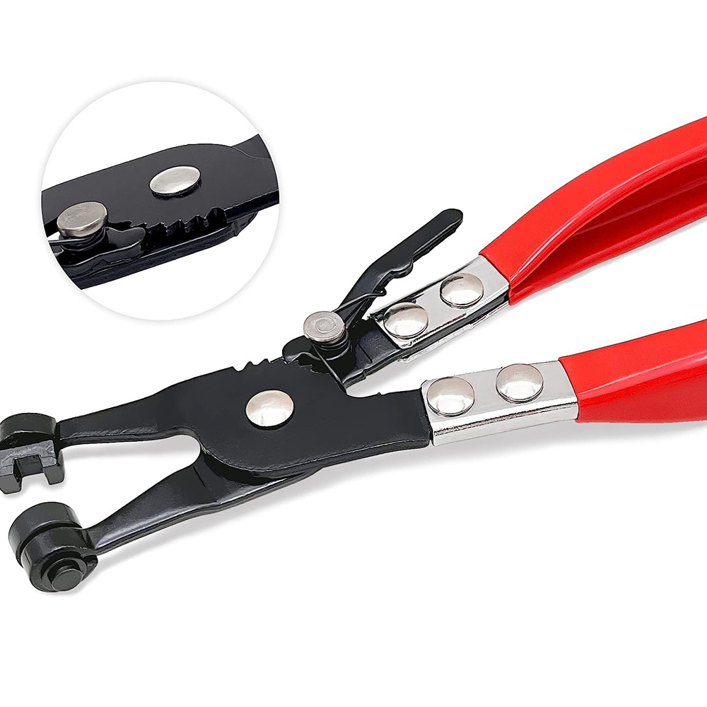 Mainpoint Hose Clamp Pliers Auto Repair Tool Swivel Flat Band for Removal and Installation of Ring-Type or flat-band Hose Clamps