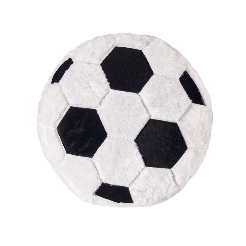 SYTTNUM Pelota De Fútbol De Peluche De 25 Cm – Cojín Suave Con Diseño Realista Y Cara Linda – Juguete Y Decoración Para Fans Del Fútbol – Regalo De Cumpleaños Y Navidad