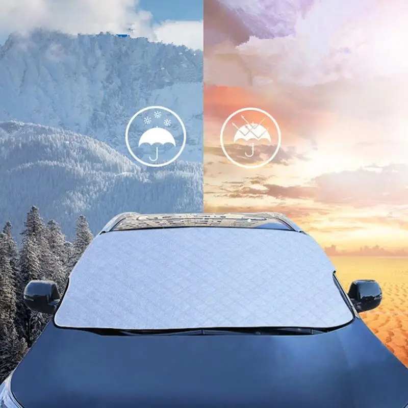 Auto-Windschutzscheiben-Schneedecke, ultimativer Schutz vor Schnee, Frost,  Hagel, Schneestürmen, wasserdicht, winddicht, mit unsichtbaren Magneten
