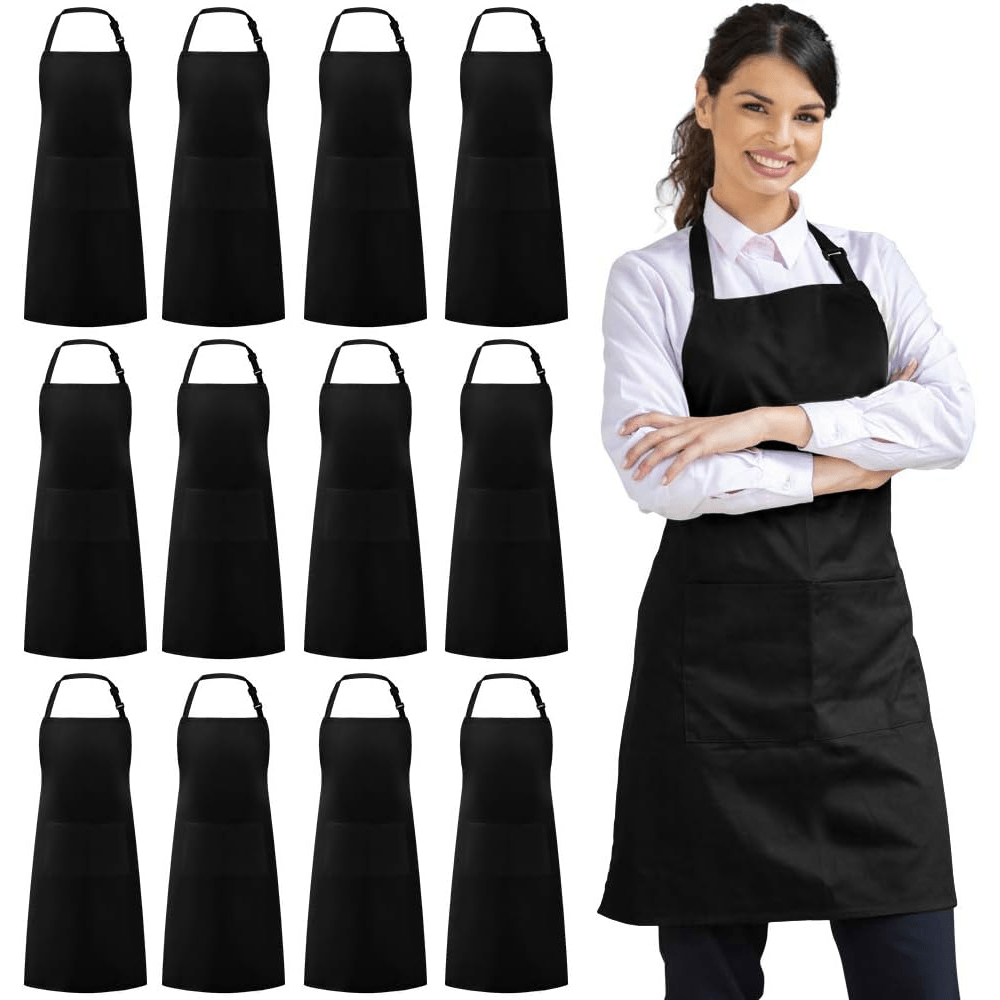 Polyester Apron Unisex Adjustable Cooking Apron Household - Temu