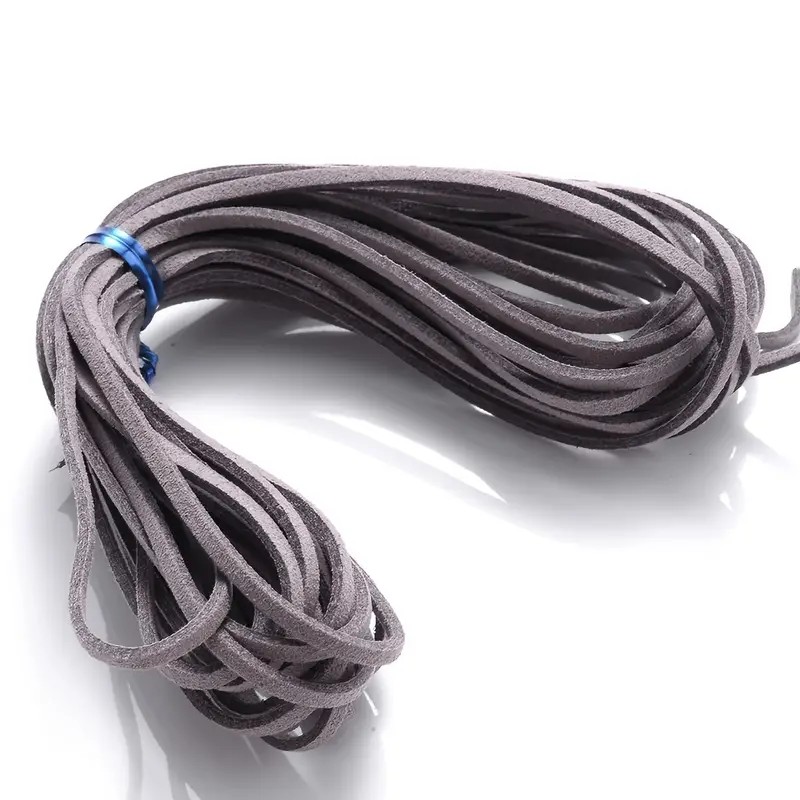 5meters Suede Leather Cords Leather Lace Flat Suede Cord - Temu Australia