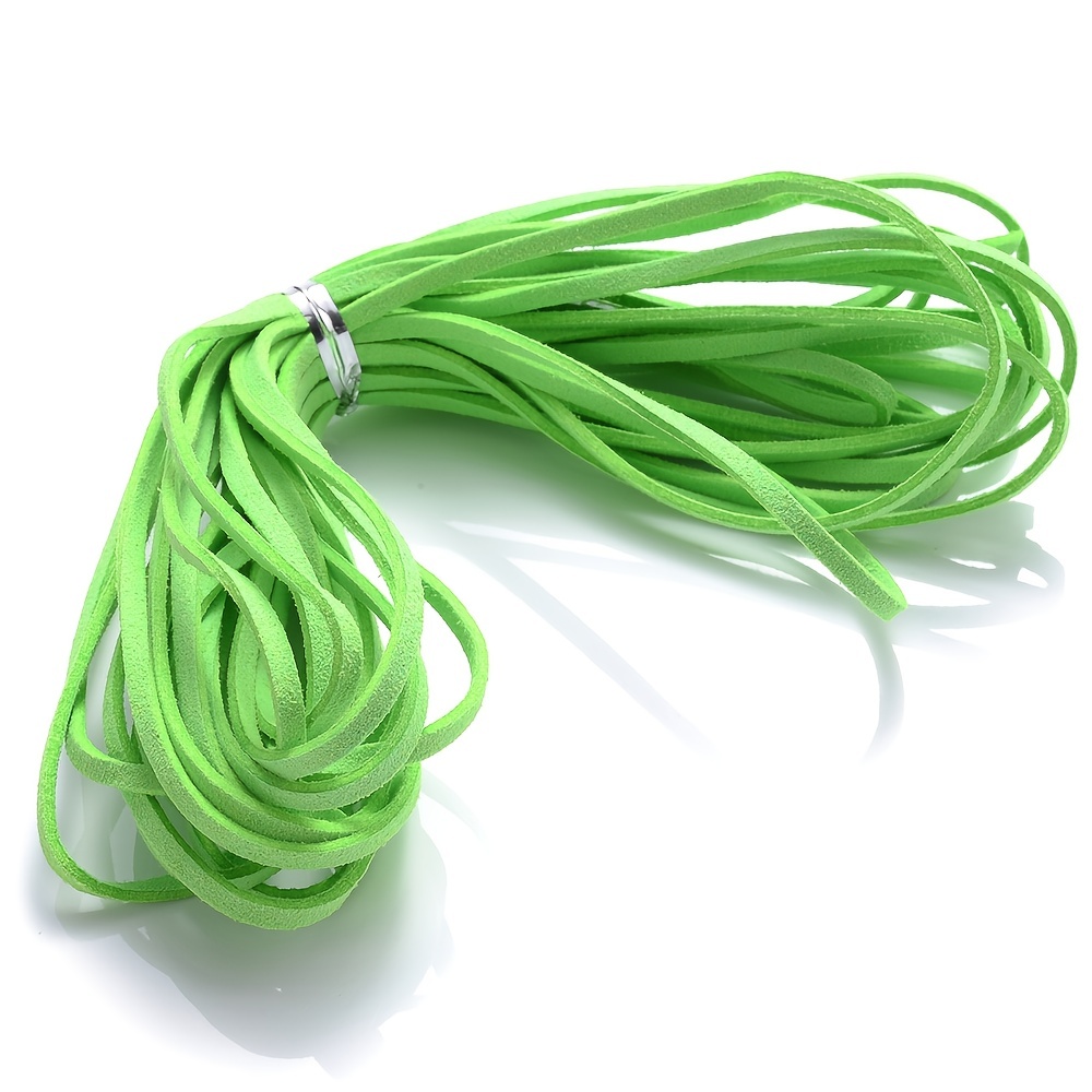 30 Ft 1.5 mm Lace Pale Green Flux Suede cord