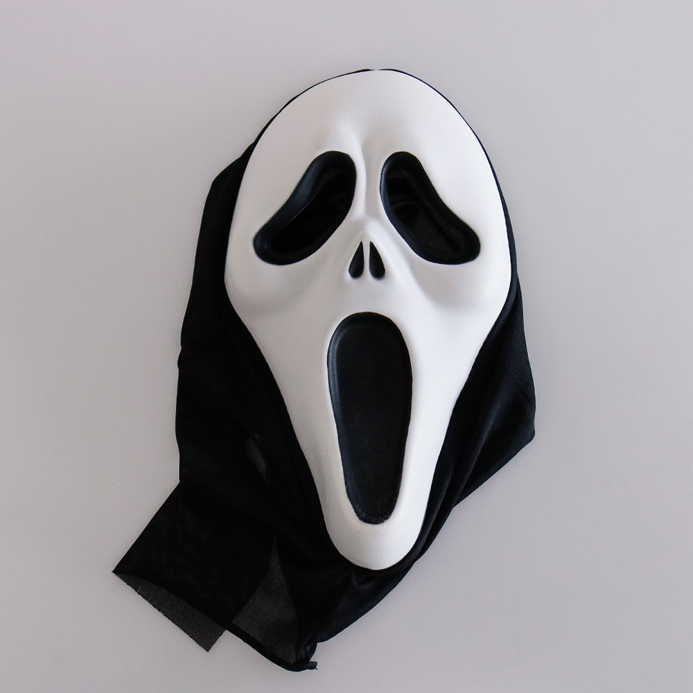 Scream Mask Movie Horror Scream Face Ghost House Mask Cosplay Scary Killer  Evil Demon EVA Half Face Masks Halloween Costume Prop - AliExpress