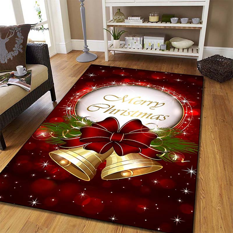

1pc Christmas Bell Rug Merry Christmas Doormat Floor Mat Carpet Home Carpet Hotel Living Room Floor Mats Anti Slip Christmas Decor Room Decor Home Decor Perfect Gift Party Favors Room Decor Home Decor