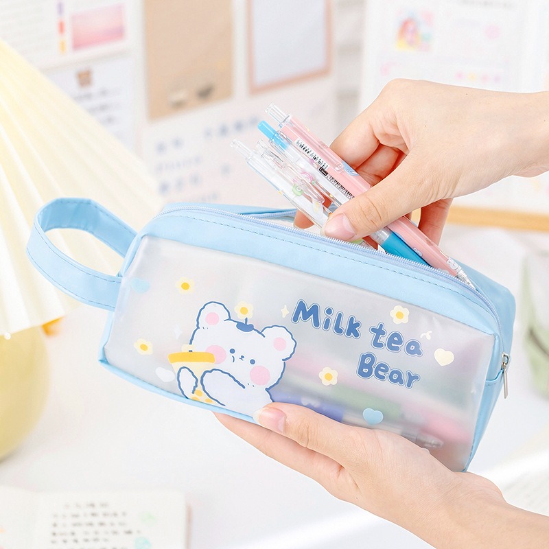 Big Capacity Pencil Case Large Pencil Pouch Stationery Pen Bag for Teen  Girls