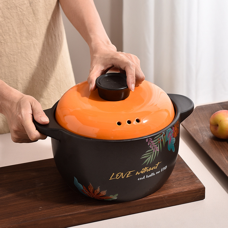 Ceramic Casserole Stew Pot With Cover Braisers Multipurpose - Temu