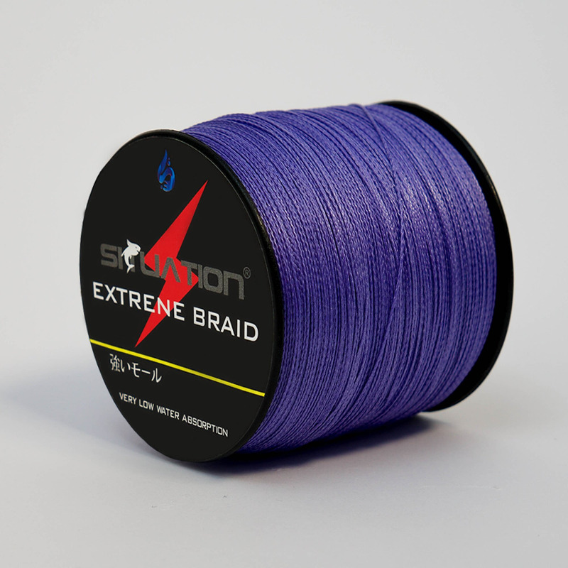 Durable Strong 4 Weave Pe Multifilament Braided Fishing Line