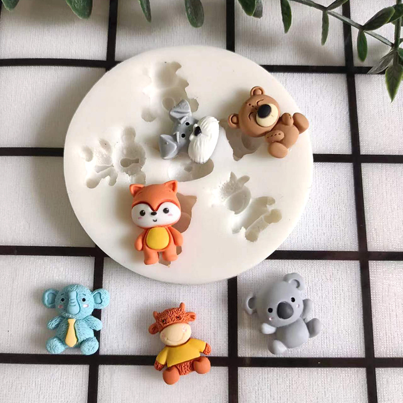 Multiple Cute 3D DIY Cartoon Animal Baking Cake Candy Chocolate Silicone  Molds - China Silicone Baking Mould and Silicone Candle Mould price