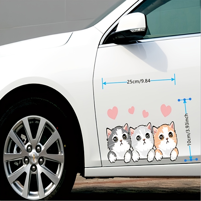 Humorous Cat Car Stickers Funny Decoration Motorcycle - Temu