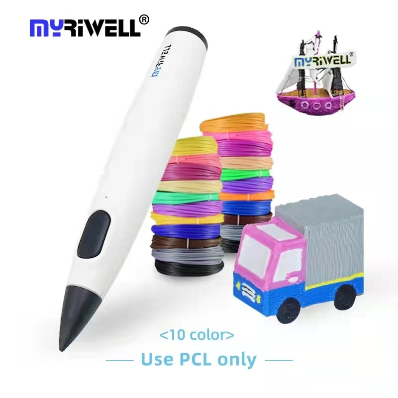 Kids 3D Pen 3d Printing Pen DIY Drawing Pen PLA Filament Kids Creative  Birthday Christmas Gift with Power Adapter Travel Case