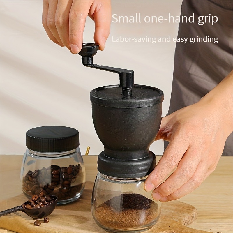 1pc Manual Coffee Bean Grinder, Hand Crank Ceramic Burr Grinder