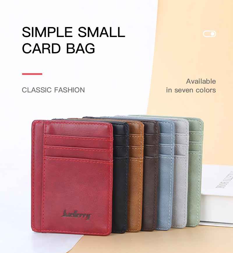 Slim Minimalist Wallet RFID Blocking Front Pocket Wallet Credit Card Holder  Mini