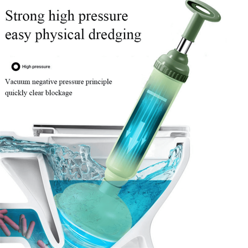 High Pressure Toilet Unblock One Shot Toilet Pipe Plunger Silicone Quickly  Unblock Household Toilet Sewer Dredging Plunger