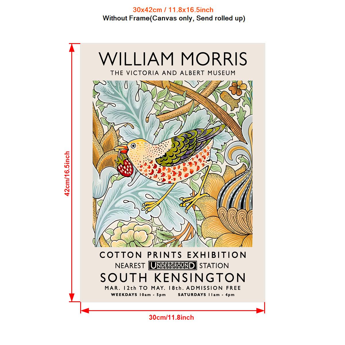 William Morris - Birds Exhibition Poster