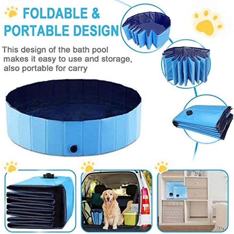 Foldable Pet Spray Pad Dog Bath Pool Thickened - Temu