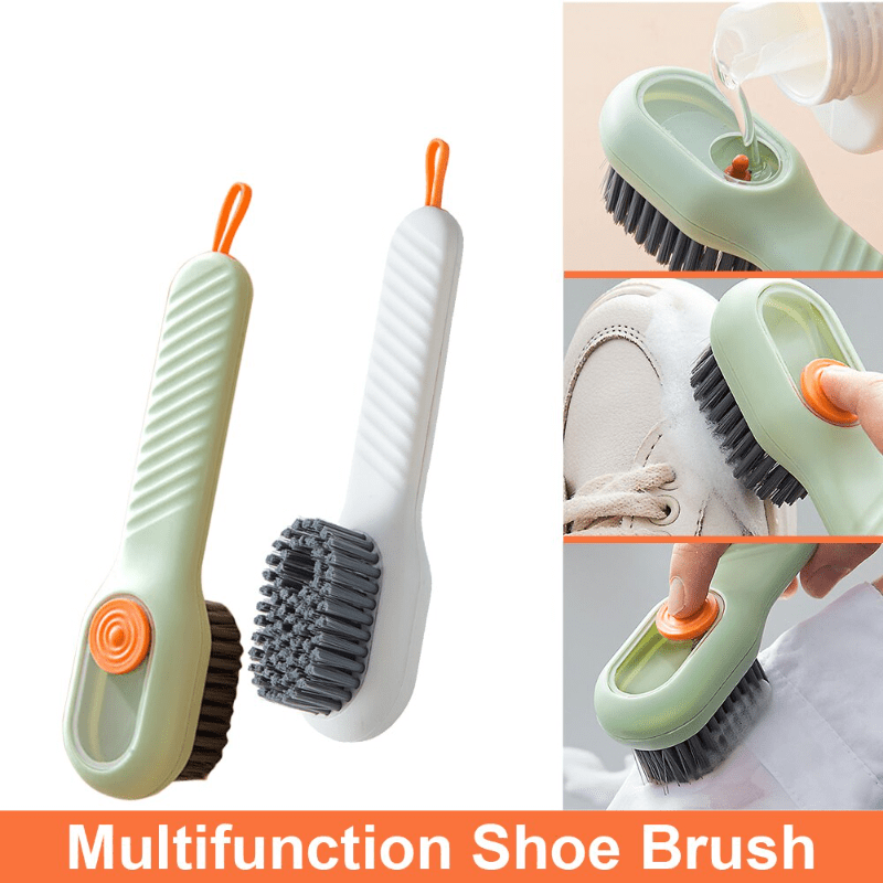 1pc Multifunction Automatic Shoe Brush Soap Liquid Adding Shoe
