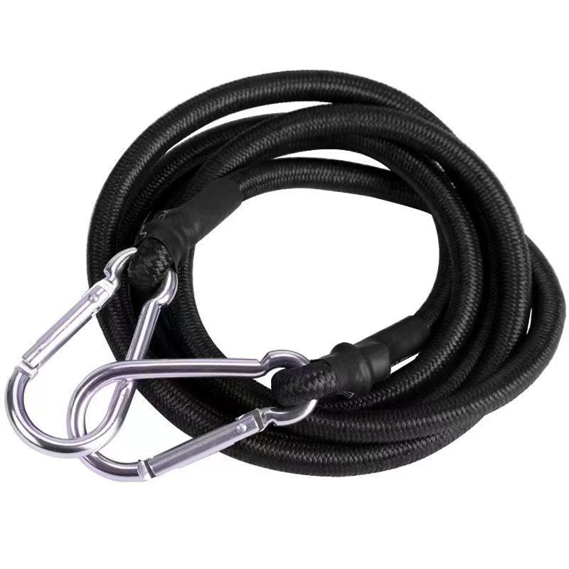 TWO 24 BUNGEE CORD HEAVY DUTY CARABINER STRONG HOOK STRAP ROPE CAR ROOF  LUGGAGE
