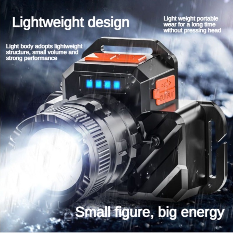 1pc Super Bright Headlamp Ideal For Outdoor Night Fishing And
