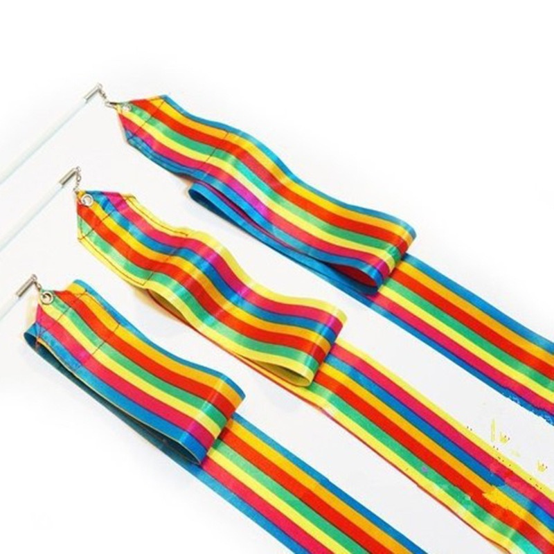 10pcs ruban coloré art banderoles de gymnastique banderoles de danse rubans  de gymnastique 