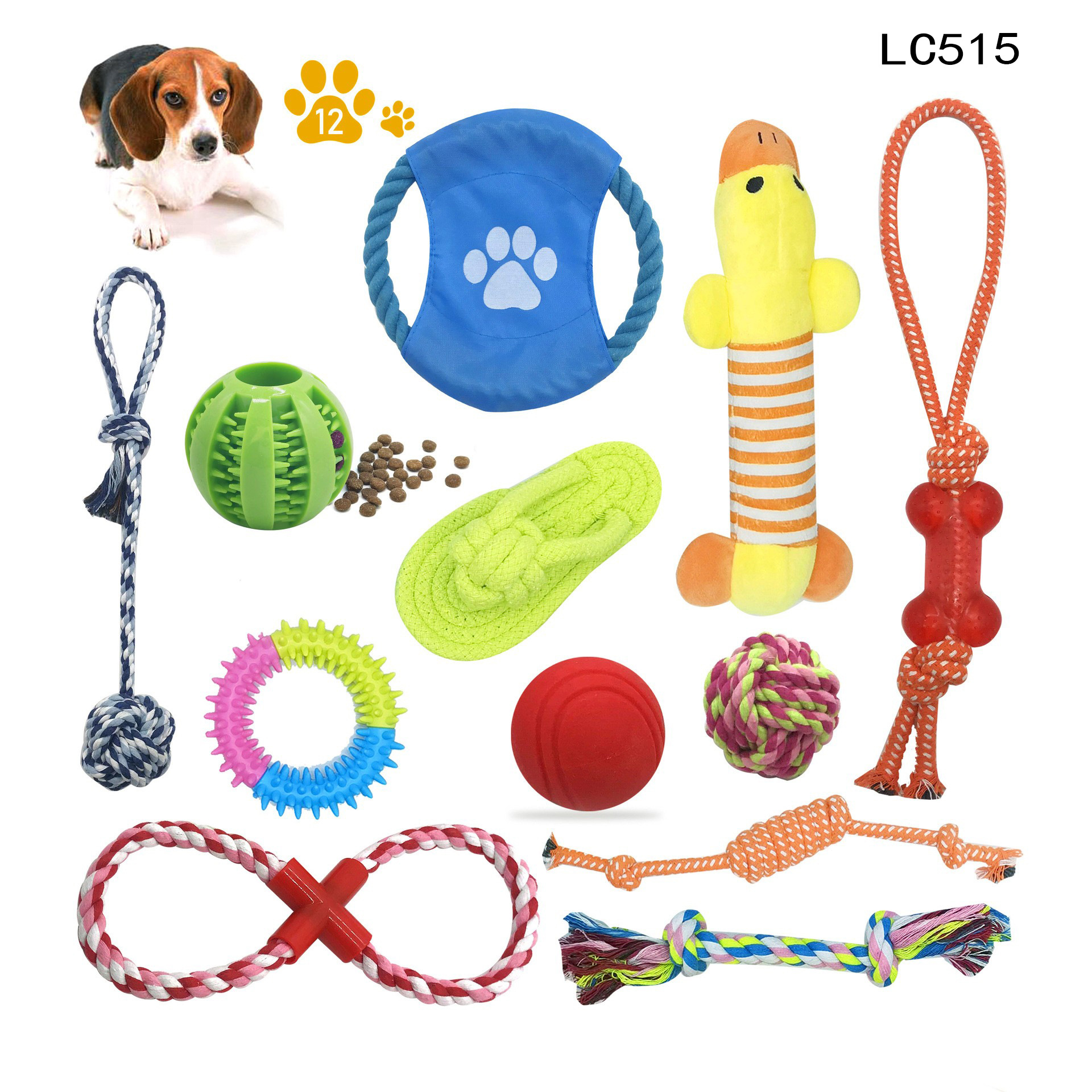 e-Snap, Juguetes para perros, Juego de 5 piezas, Paquete de juguetes para  perros, Juguetes para masticar de gama alta, Todos los juguetes masticables