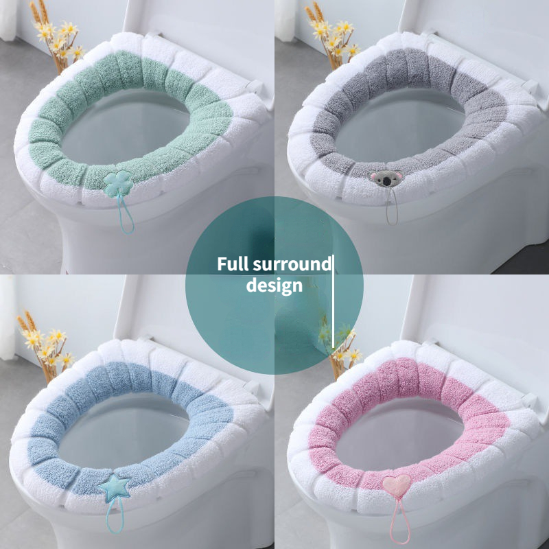 Cozy Up Your Toilet Seat With A Thick, Embroidered Cushion Cover - Perfect  For Autumn & Winter! - Temu United Kingdom