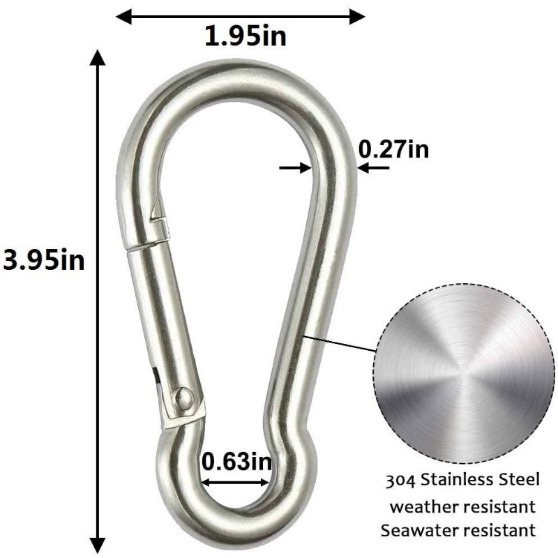 Wholesale stainless steel 316 snap hook For Hardware And Tools