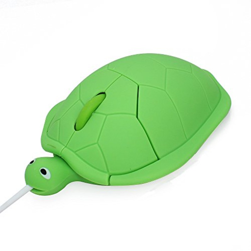 

1pc Cute Turtle Shape Usb Wired Wired Mouse Optical Mouse For Laptop 1200dpi 3 Buttons, With 3.6ft Cord (green)