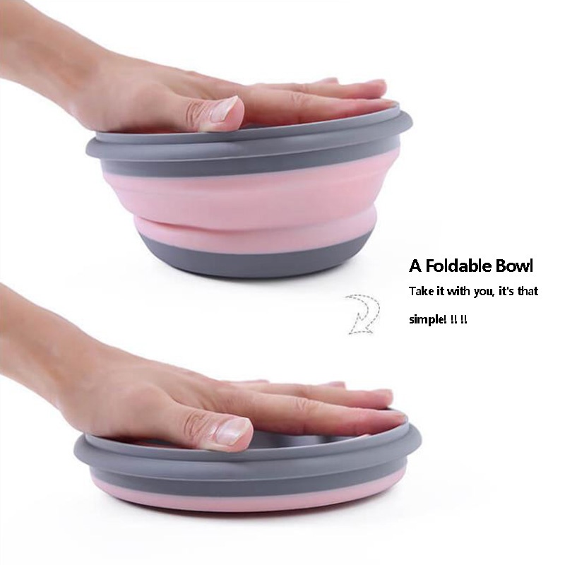 3pcs/set Portable Folding Bowl Telescopic Collapsible Salad Bowl For  Kitchen Outdoor Camping Tableware Folding Lunch Box With Lid Portable  Picnic Bowl Set Kitchen Tableware Kit Foldable Fruit Salad Bowl College  Dorm Essentials