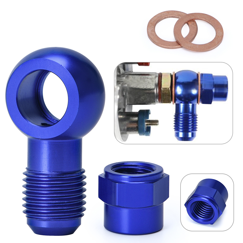 Aluminum Blue An6 To 12 5mm Outlet Banjo Adapter Fitting - Temu