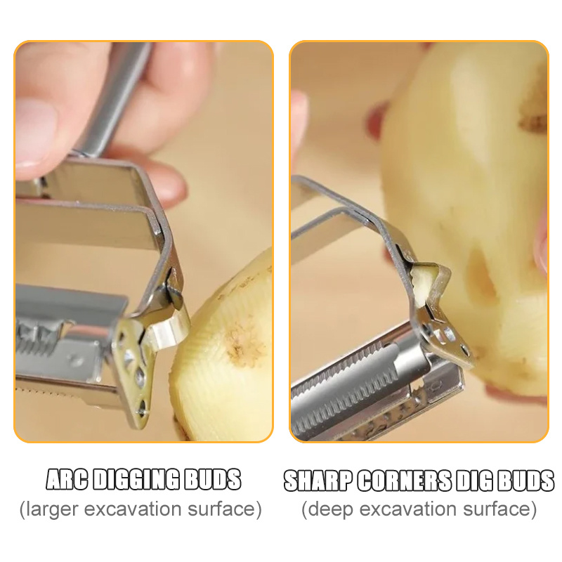 4in1 Vegetable Peeler Stainless Steel Melon Planer Multiple - Temu