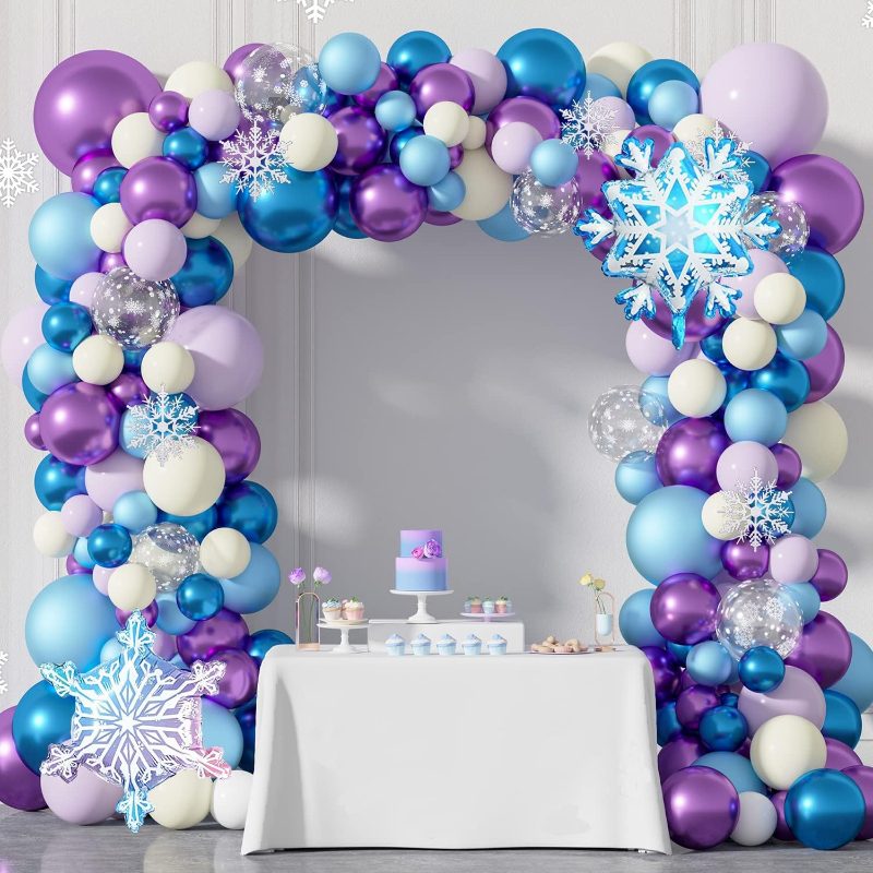Paquete de 117 decoraciones de primer cumpleaños para bebé, suministros  azules de fiesta de cumpleaños de 1 año para bebé niño con kit de guirnalda  de