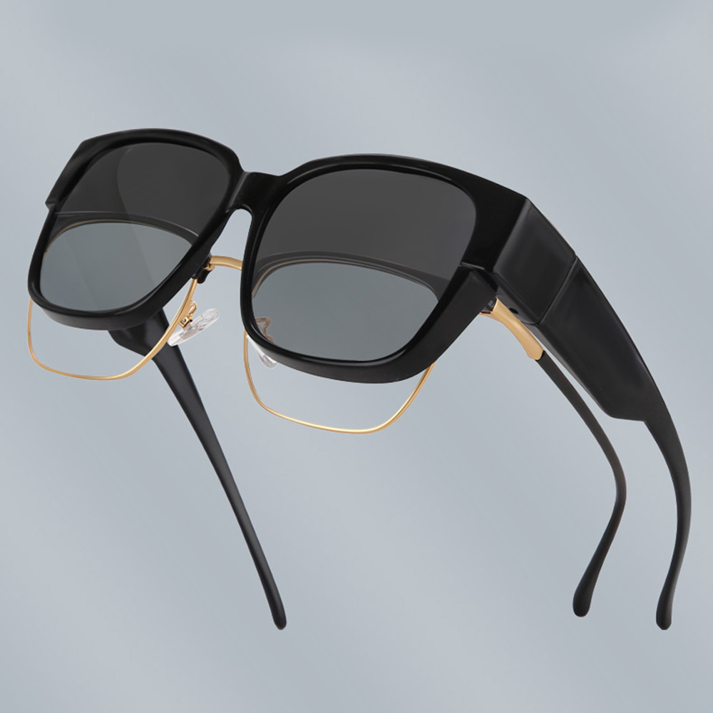 1pc Mens Wrap Around Sunglasses Unisex Anti Glare Windproof Wear