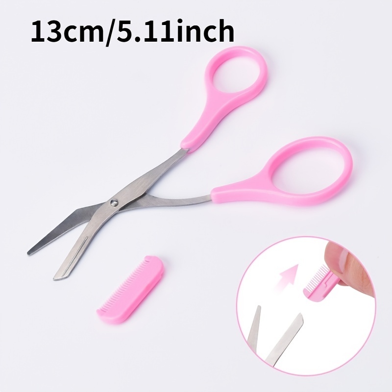 Eyebrow Trimmer Scissor With Comb Hair Removal Grooming Shaping Tool Stainless Steel Eyebrow Remover Makeup Tool