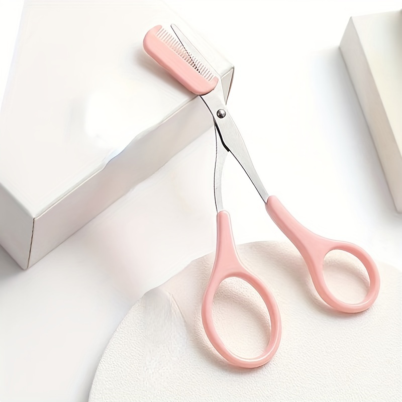 Eyebrow Trimmer Scissor With Comb Hair Removal Grooming Shaping Tool Stainless Steel Eyebrow Remover Makeup Tool
