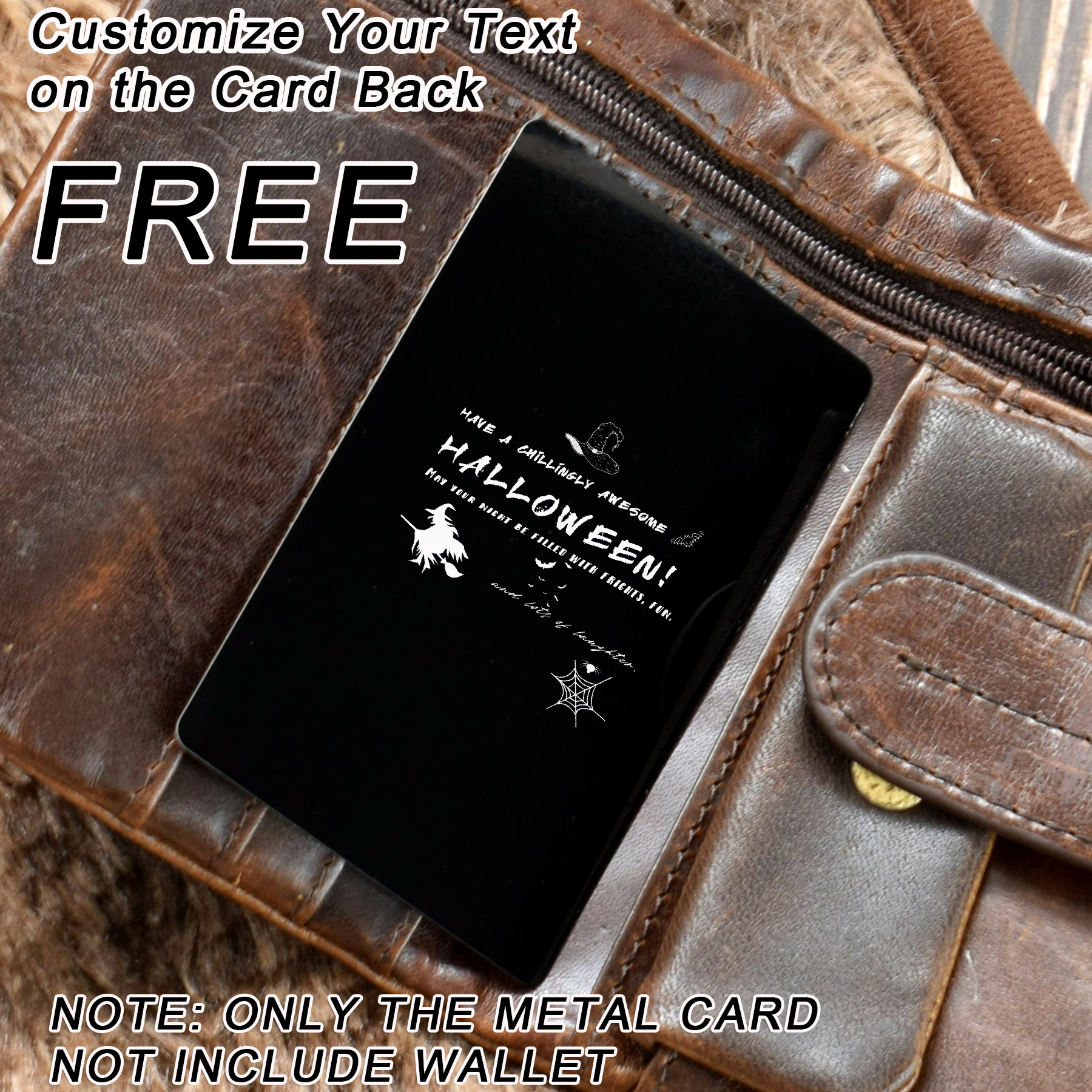 Personalize Your Style with Custom Aztec Leather Chain Wallet