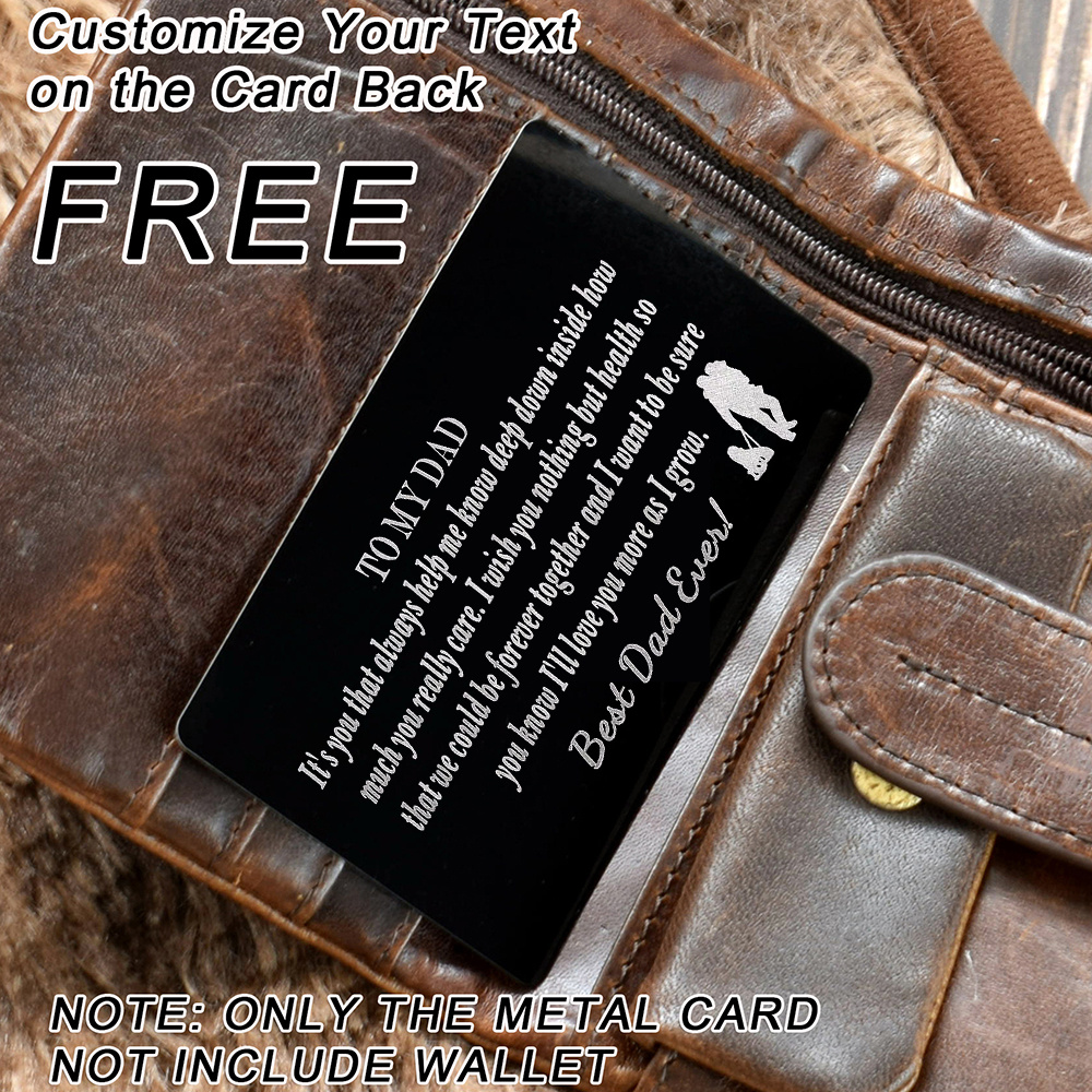 Engraved Billfold | Personalized Mens Wallet Inside Only