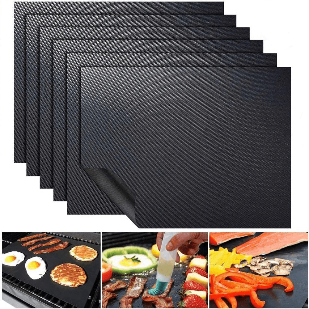 2pcs BBQ Grill Mat Baking Mat Non Stick BBQ Grill Mat 40 Baking Mat BBQ Tools