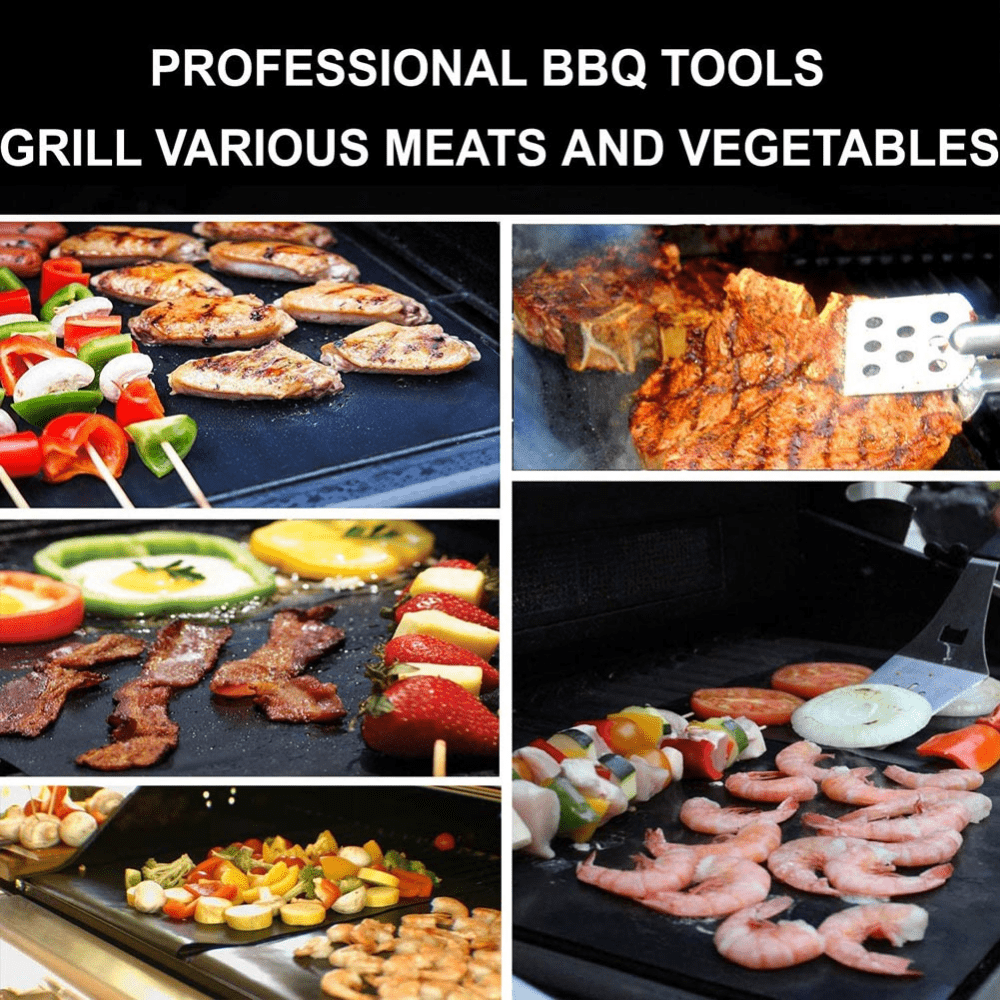 2pcs BBQ Grill Mat Baking Mat Non Stick BBQ Grill Mat 40 Baking Mat BBQ Tools