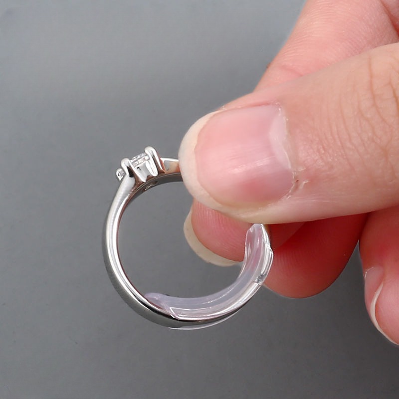 8Pcs Ring Size Adjuster Invisible Clear Ring Sizer Jewelry Fit Reducer Guard  US
