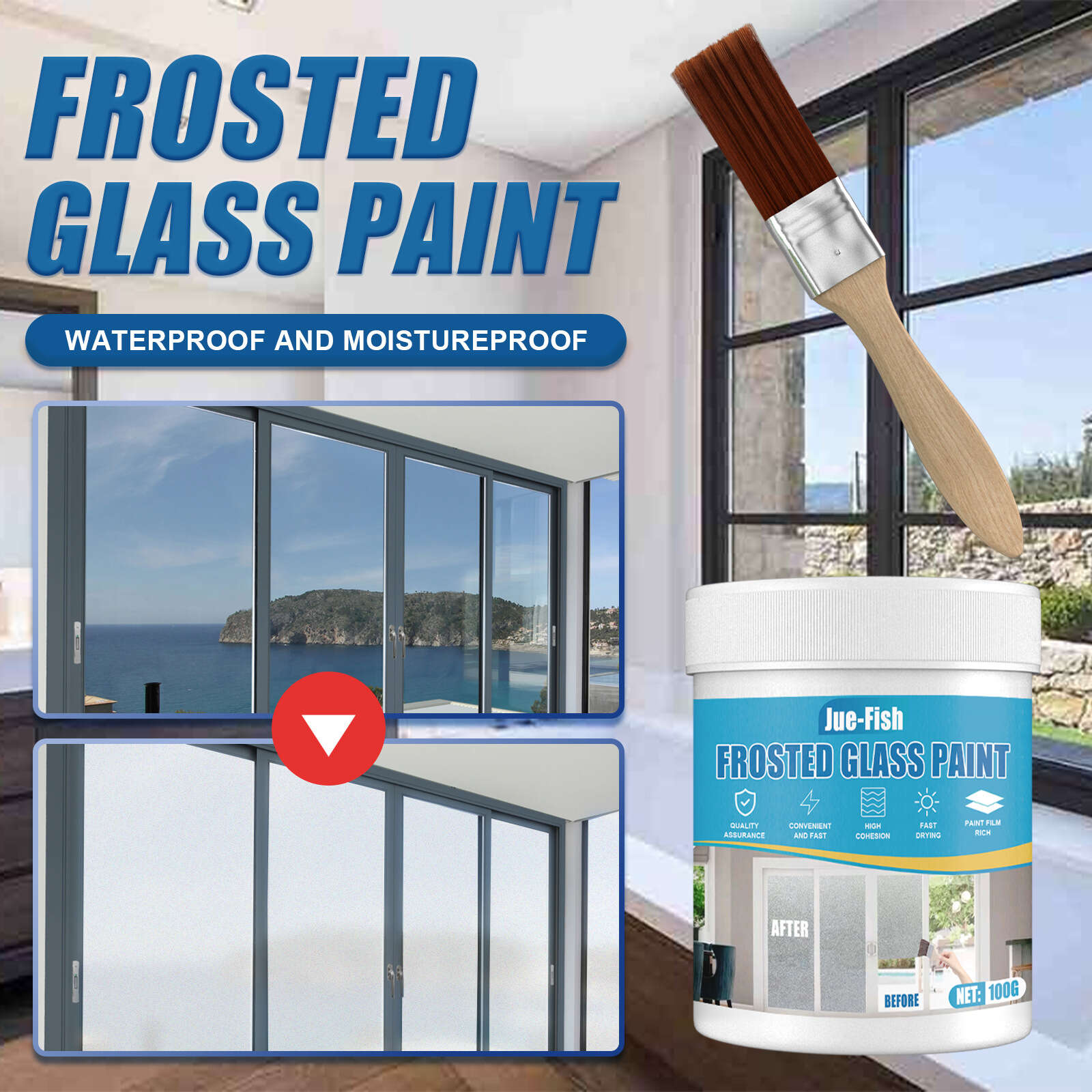 Frosted Glass Paint Doors Windows Shading Frosted Hazy - Temu