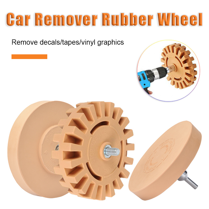 Rubber Eraser Wheel Decal Adhesive Remover 4 Inch Car Sticker