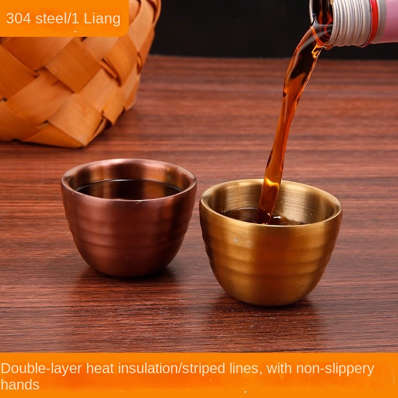 Double Anti scald Tea Cup 304 Stainless Steel Insulated Cup - Temu