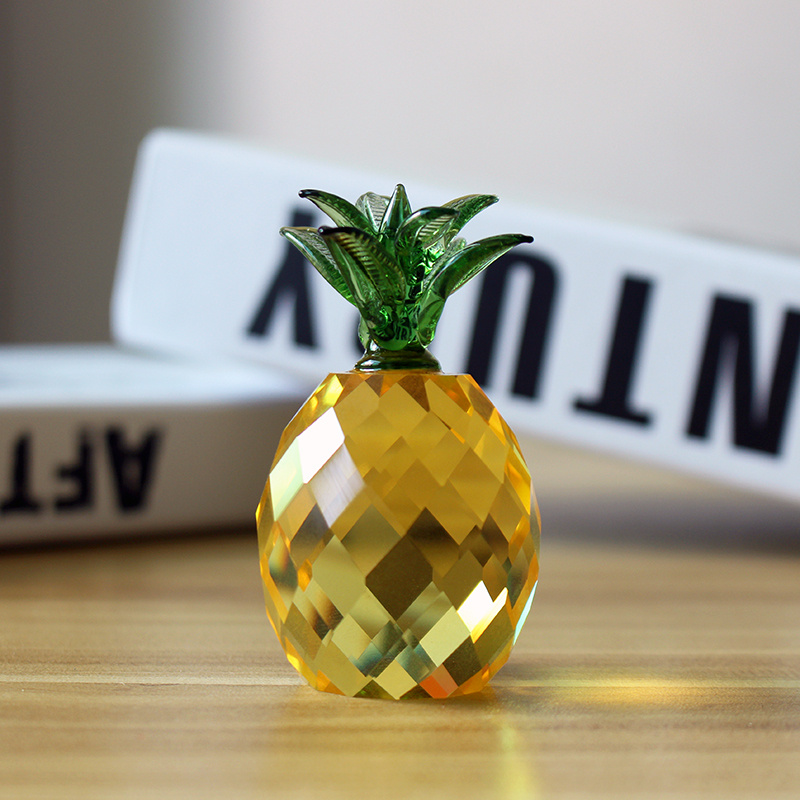 Creative Crystal Pineapple Ornament Glass Fruit Model Paperweight Home  Decorations Party Wedding Christmas Gifts - Temu Bahrain