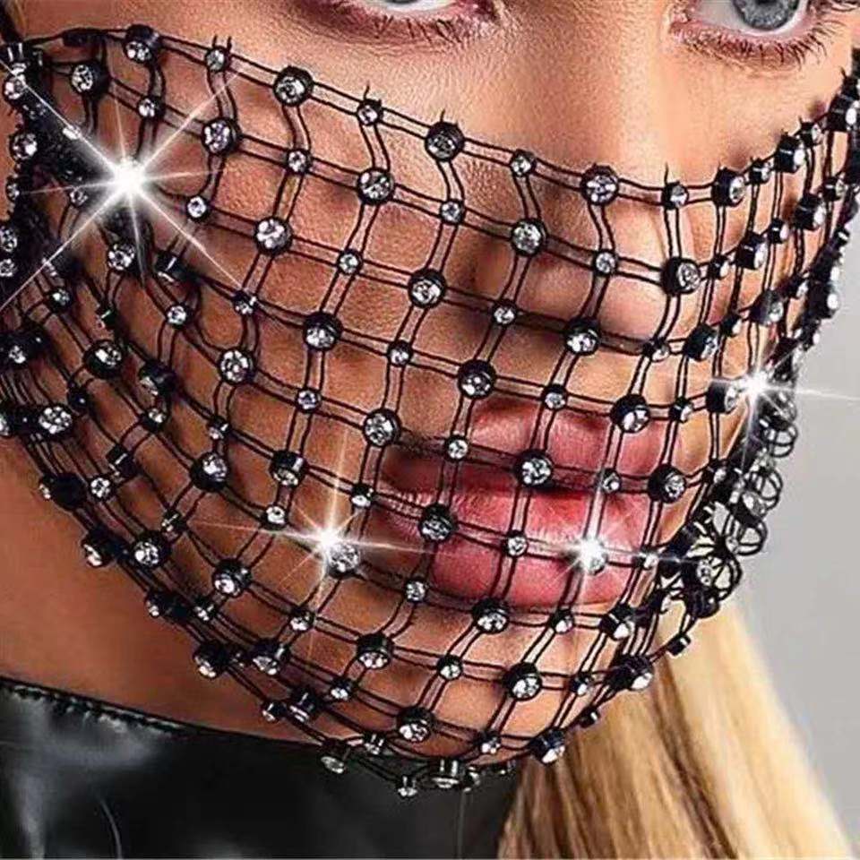 Máscara Mascarada Diamantes Imitación Mujer Máscara - Temu